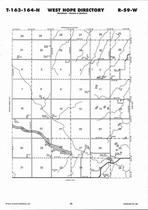 West Hope Township, Pembina River, Directory Map, Cavalier County 2007